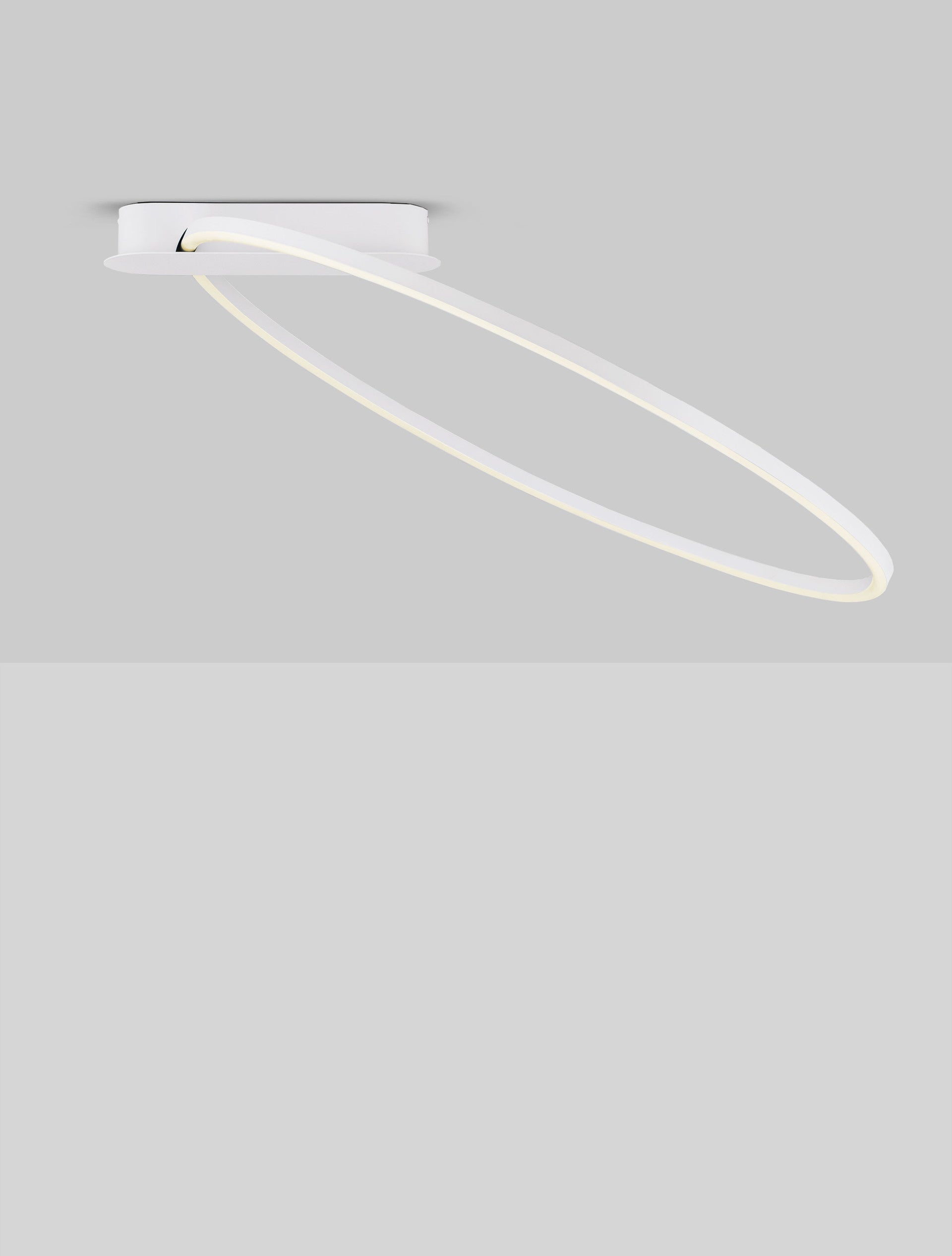 Висящо осветително тяло (пендел) KIKLOS LED 30W Пясъчно бял стомана, алуминий и силикон ⌀64 W60 H30см