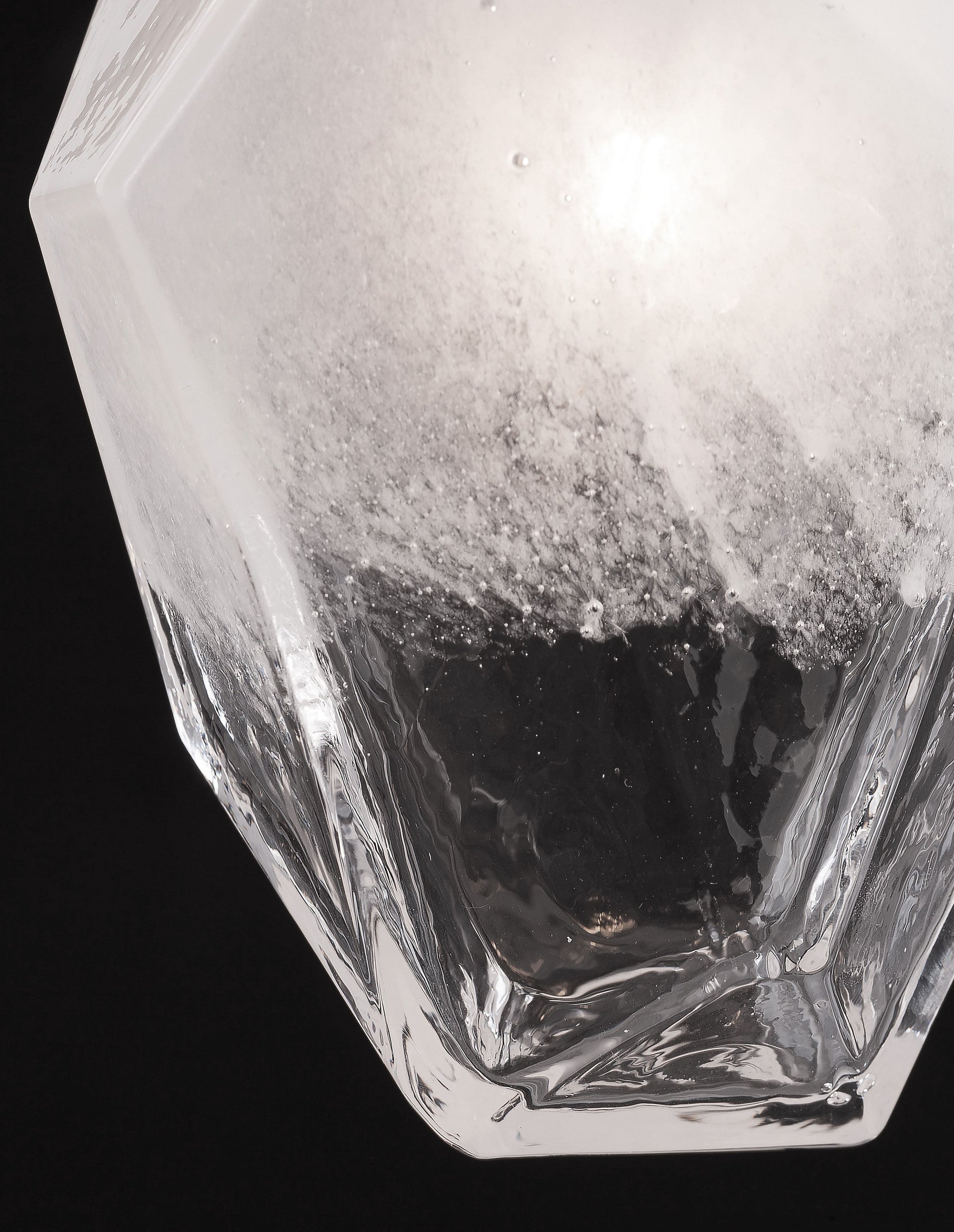 Висящо осветително тяло (пендел) ICE 25W G9 Бял Градиент Бял метал