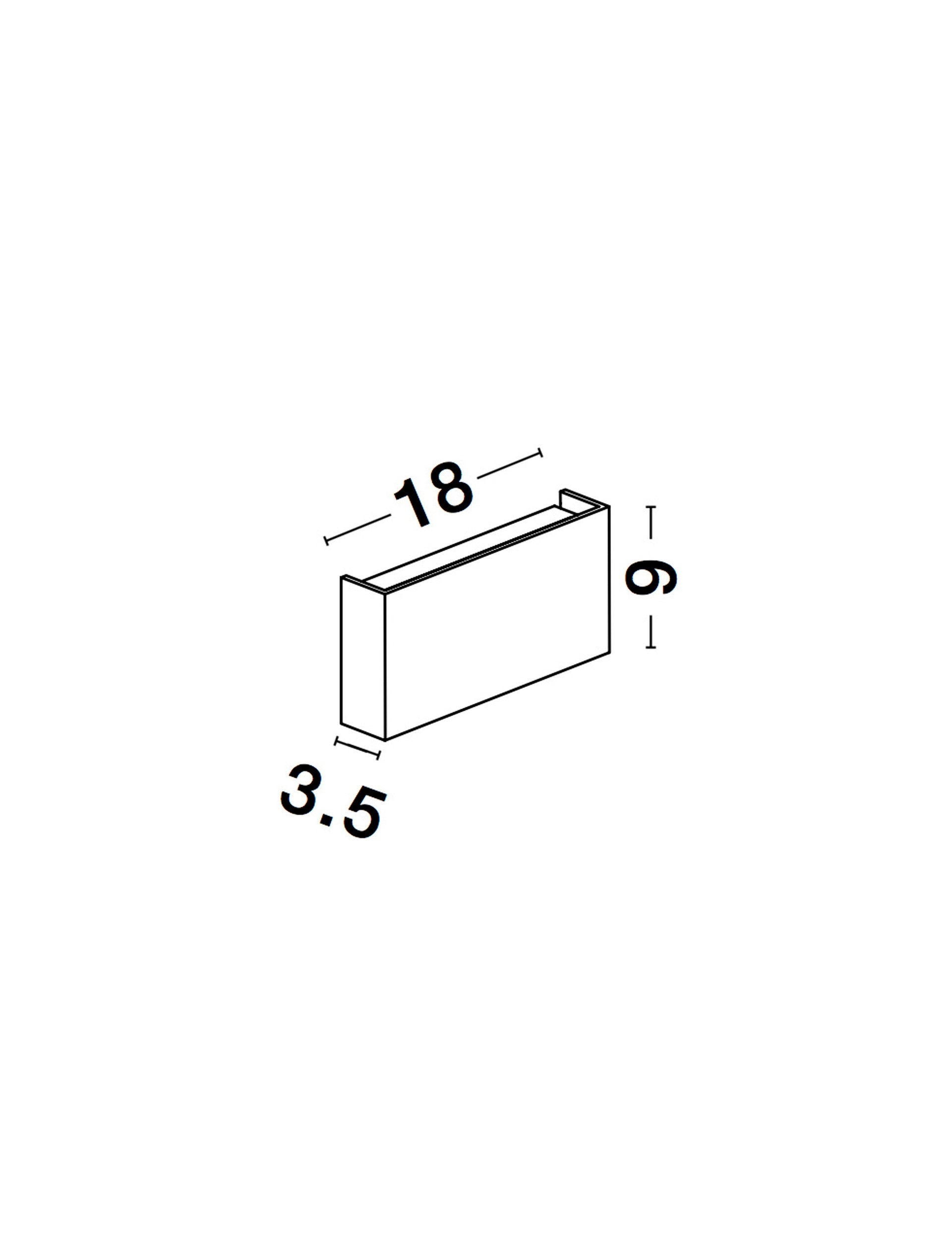 Външен аплик MILE 2x5W Пясъчно бял алуминий стъкло