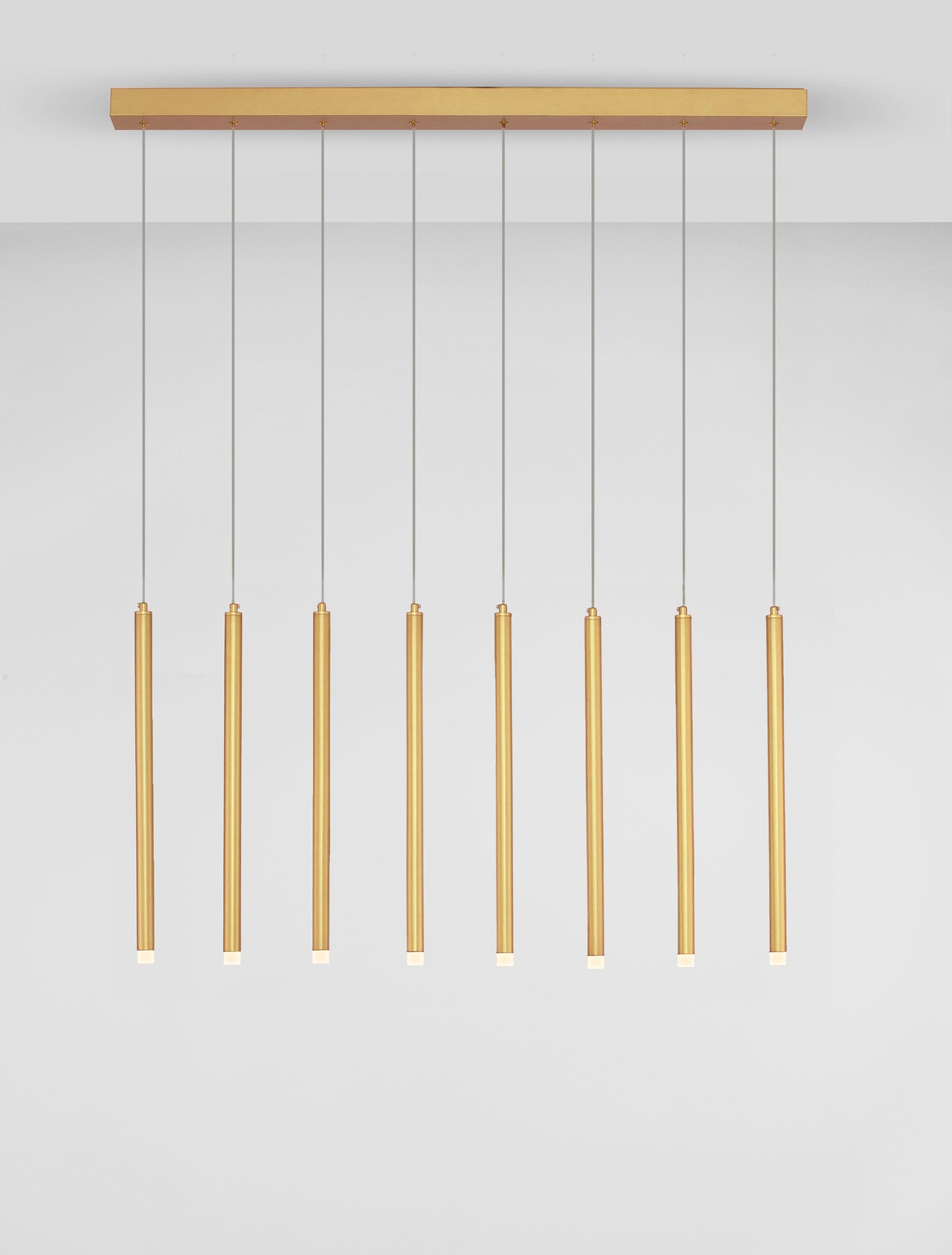 Висящо осветително тяло (пендел) TRIMLE 21W Пясъчно златист алуминий и акрил