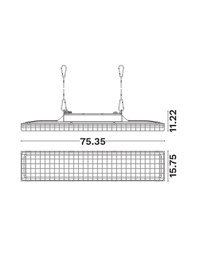 Техническо осветление LINEAR HB 150W 5000K IP65 Черен