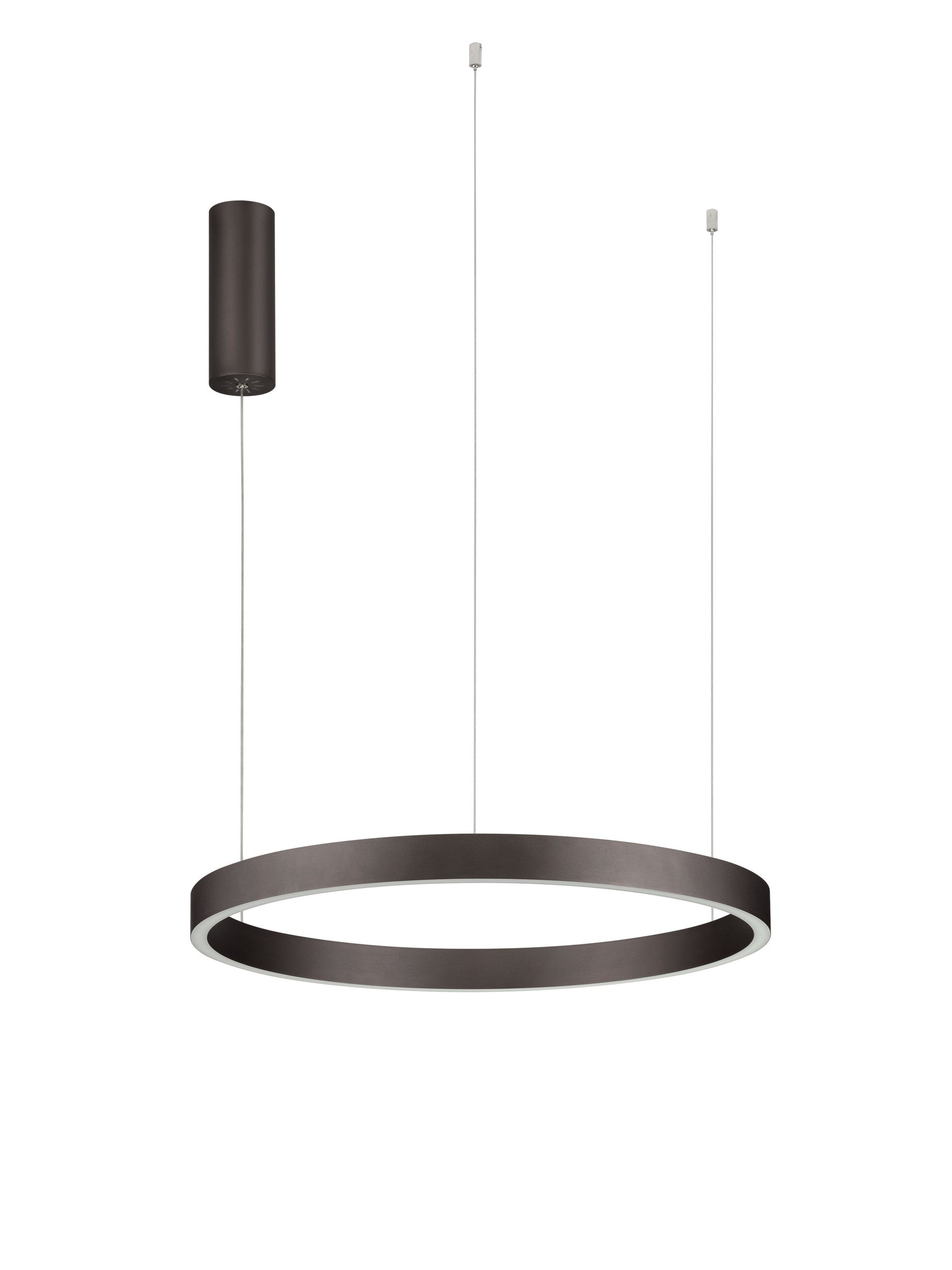 Висяща лампа ELOWEN 60W LED Матирано кафяво кафе, алуминий и силикон ⌀60 H150см
