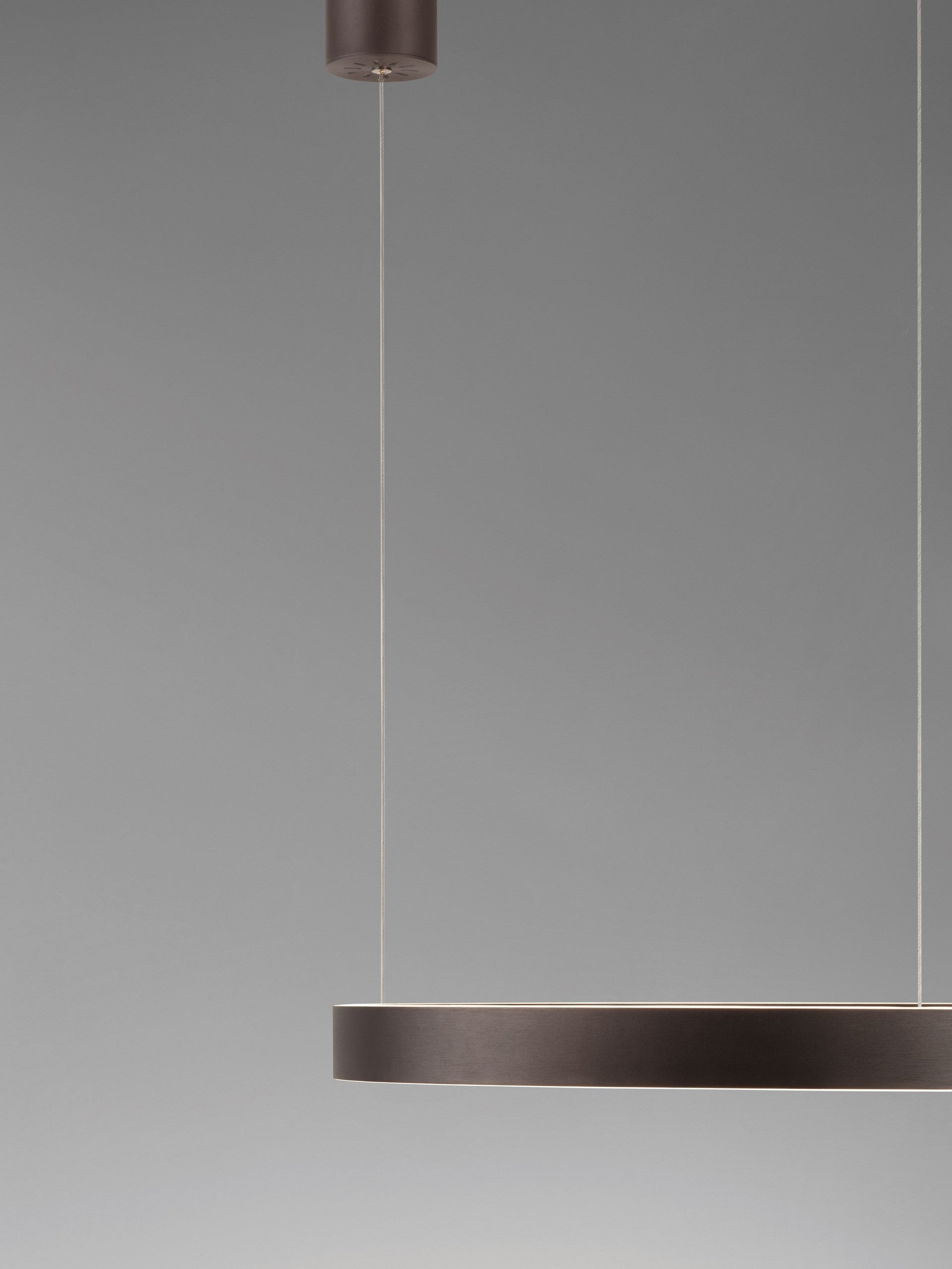Висяща лампа ELOWEN 60W LED Матирано кафяво кафе, алуминий и силикон ⌀60 H150см