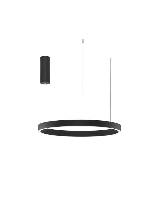 Висящо осветително тяло (пендел) ELOWEN 60W LED 3000K Триак димируем Пясъчно черен алуминий акрил Нагоре-надолу Регулируема височина