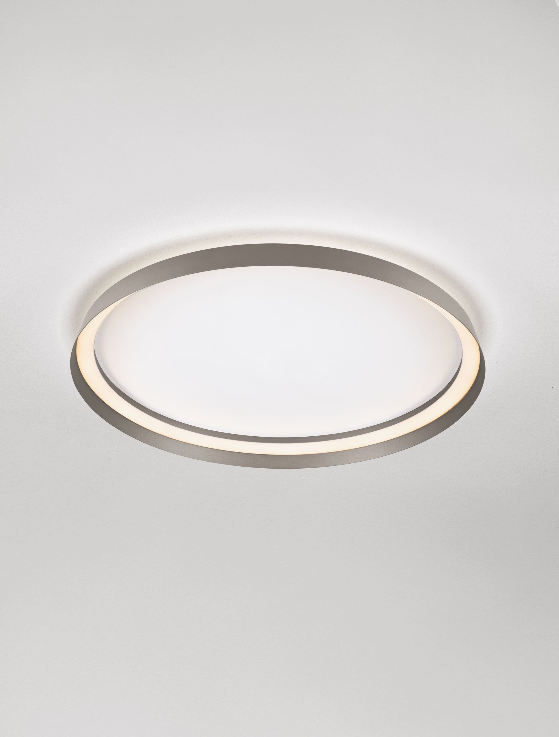 Висяща лампа ORMI 48W LED шампанско кафяво алуминий и акрил ⌀60 H7см