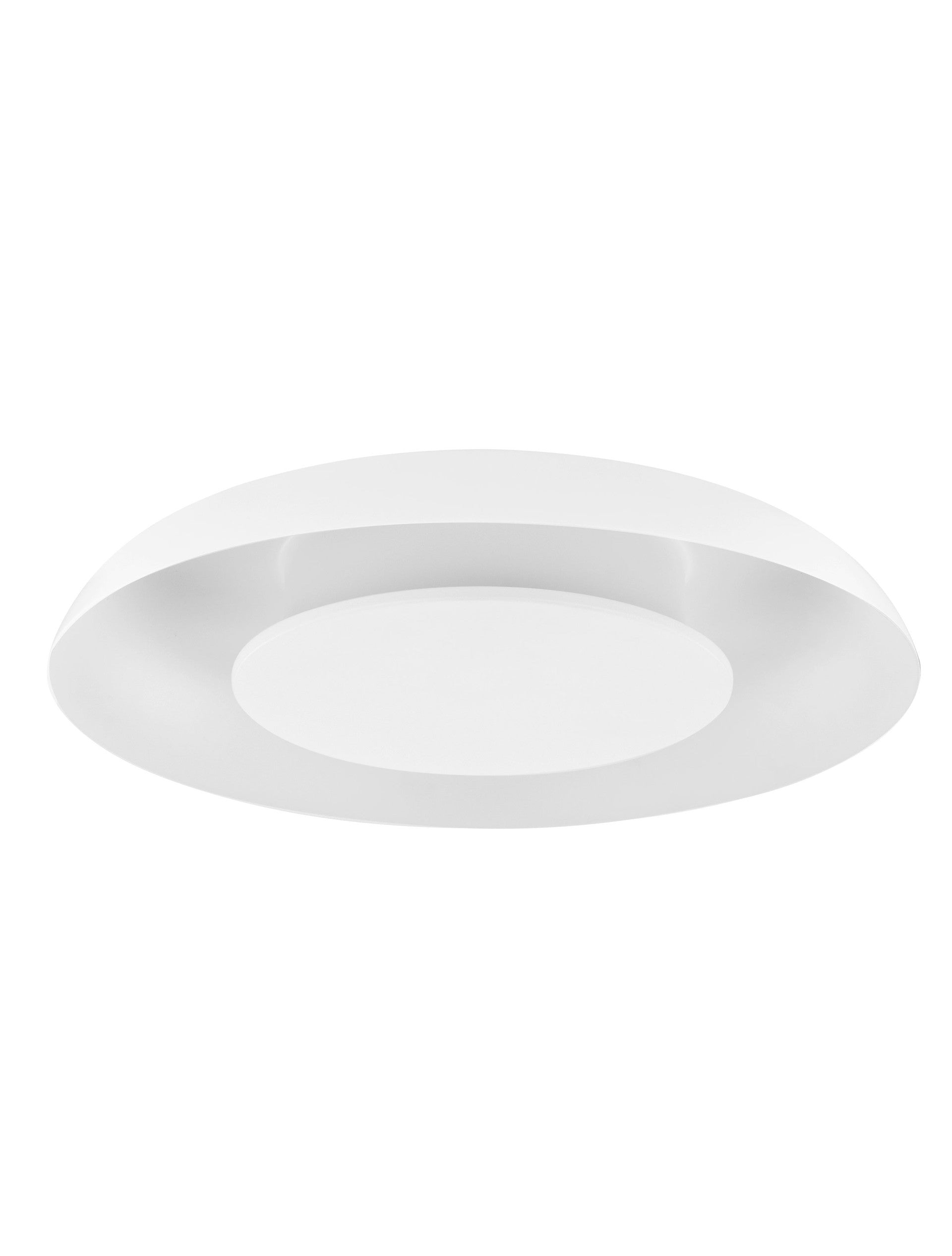 Висящо осветително тяло (пендел) EPOS 24W LED Пясъчно бял метал и акрил ⌀40 H6.5см