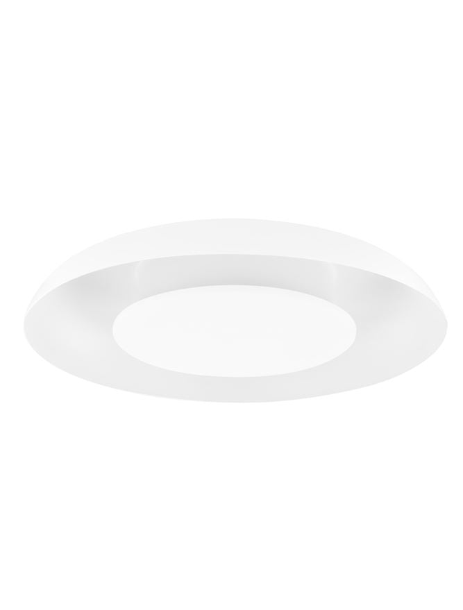 Висящо осветително тяло (пендел) EPOS 24W LED Пясъчно бял метал и акрил ⌀40 H6.5см