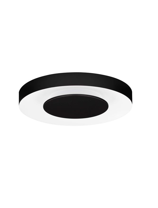 Висящо осветително тяло (пендел) PADA LED 25W Пясъчно черен и бял метал и акрил ⌀40 H5см