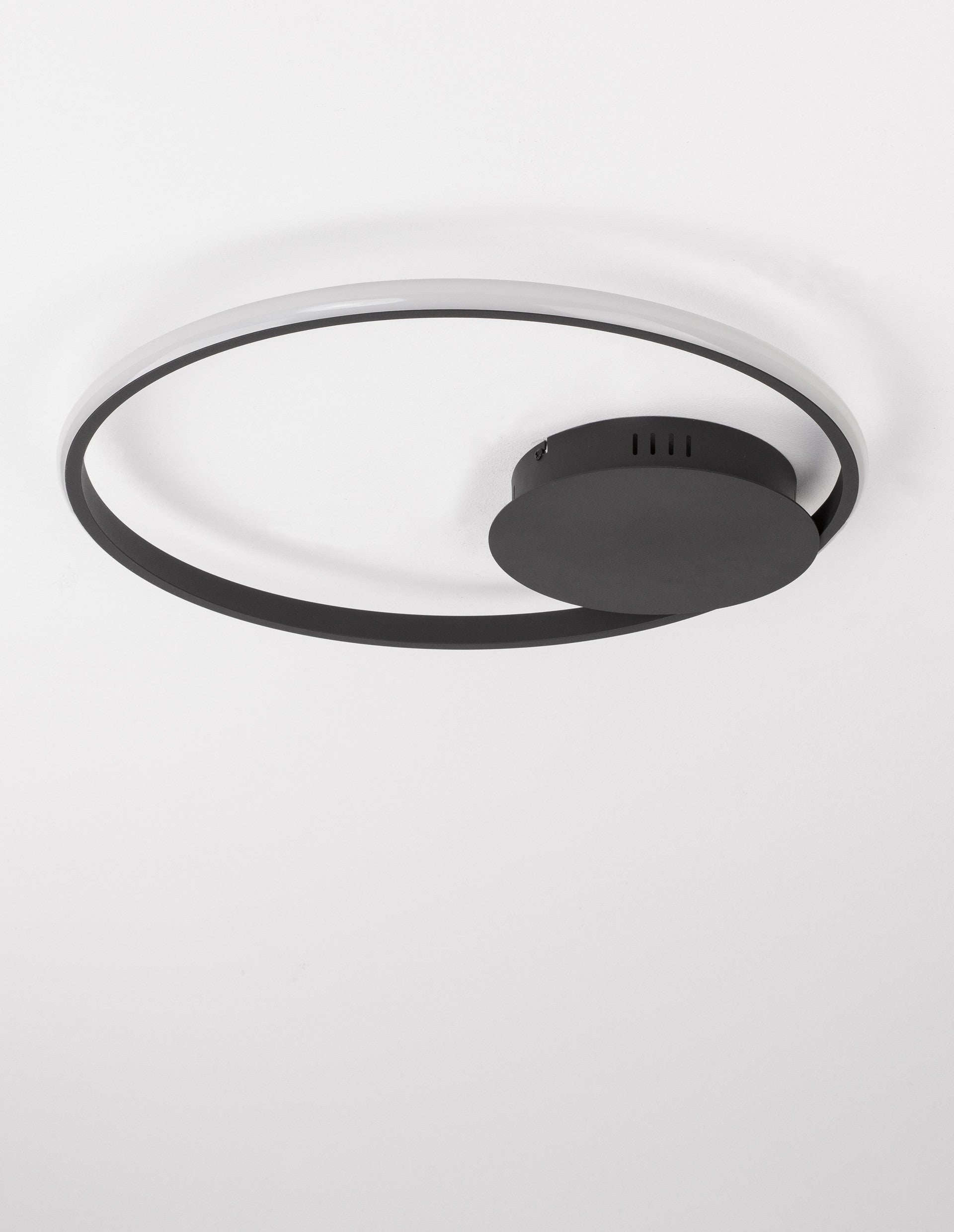Висящо осветително тяло (пендел) FULINE 32W LED Triac димируем Пясъчно черен алуминий и акрил