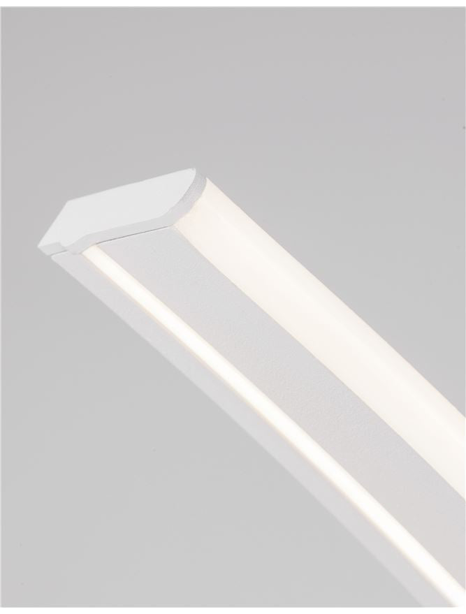 Висящо осветително тяло (пендел) PREMIUM LED 40W Димируем Пясъчно бял алуминий и акрил L20 W56 H150см