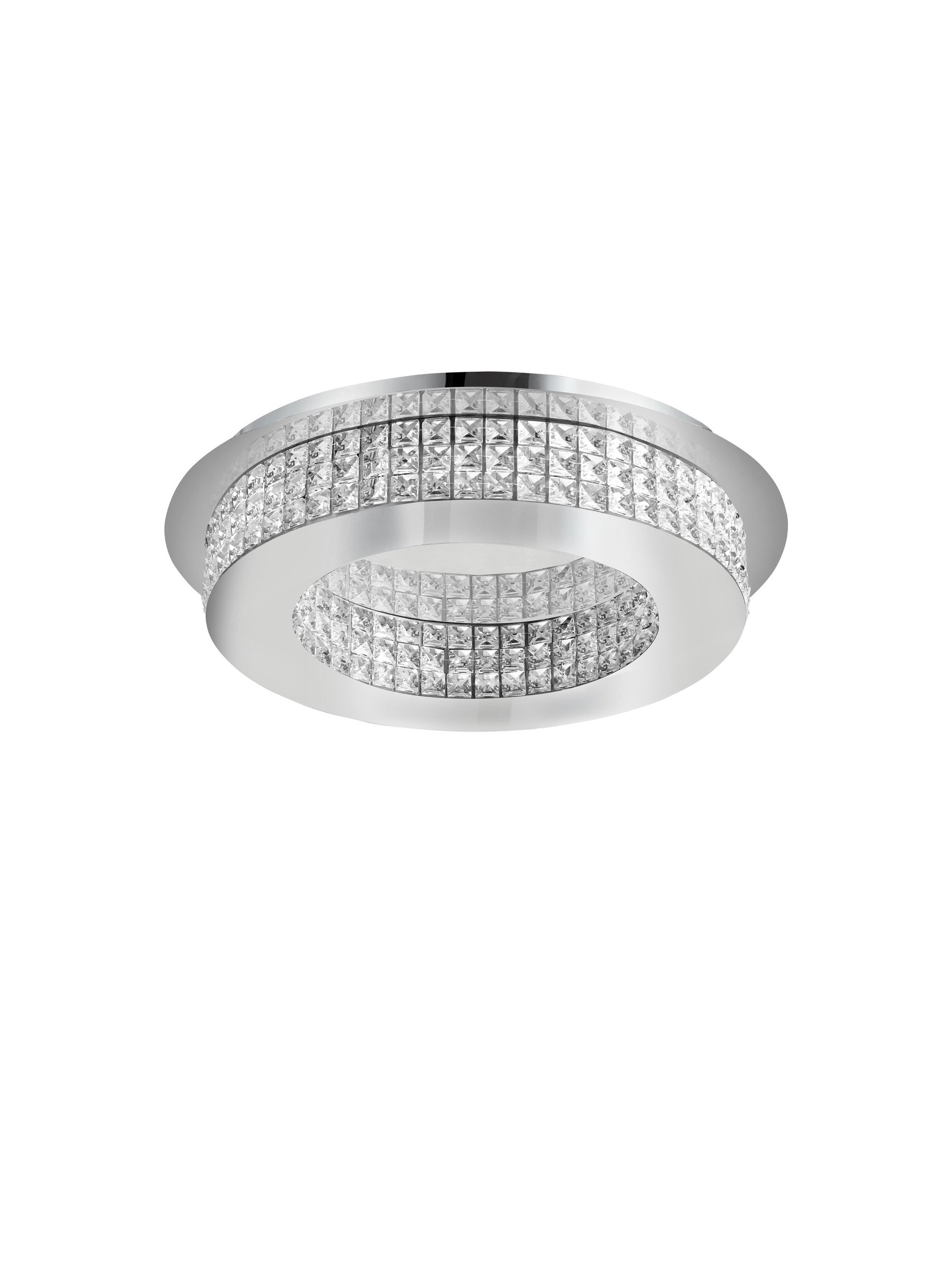 Пендел ZEFFARI 40W LED, хром, алуминий и кристал K9