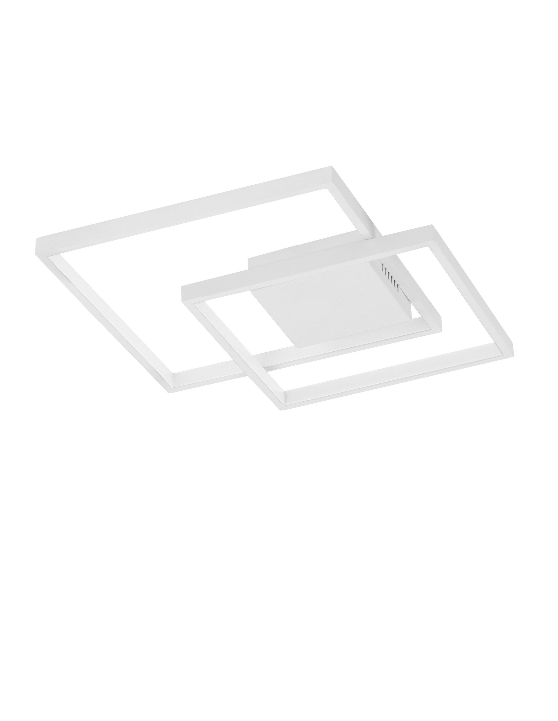 Висящо осветително тяло (пендел) PORTO 30W LED Пясъчно бял стомана, алуминий и акрил L42.5 W42.5 H6см Триак димируем