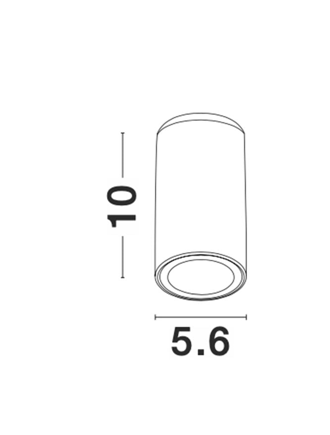 Техническо осветление GENER LED MR16 GU10 35W Пясъчно бял ⌀5.6 H10см