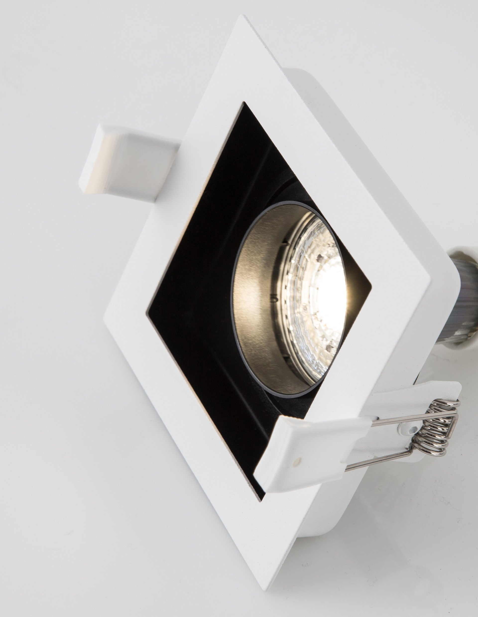 Техническо осветление CEDI GU10 50W Черно и бяло алуминий L10 W10 H3.8см