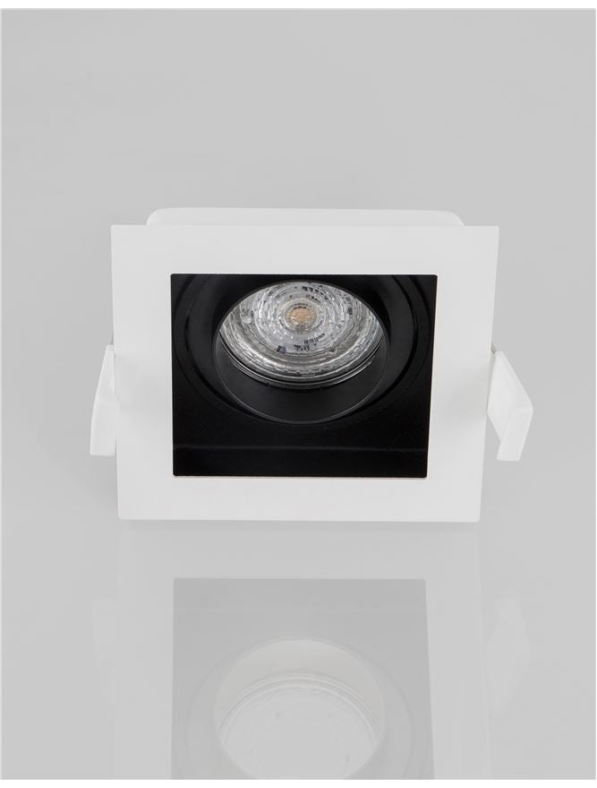 Техническо осветление CEDI GU10 50W Черно и бяло алуминий L10 W10 H3.8см