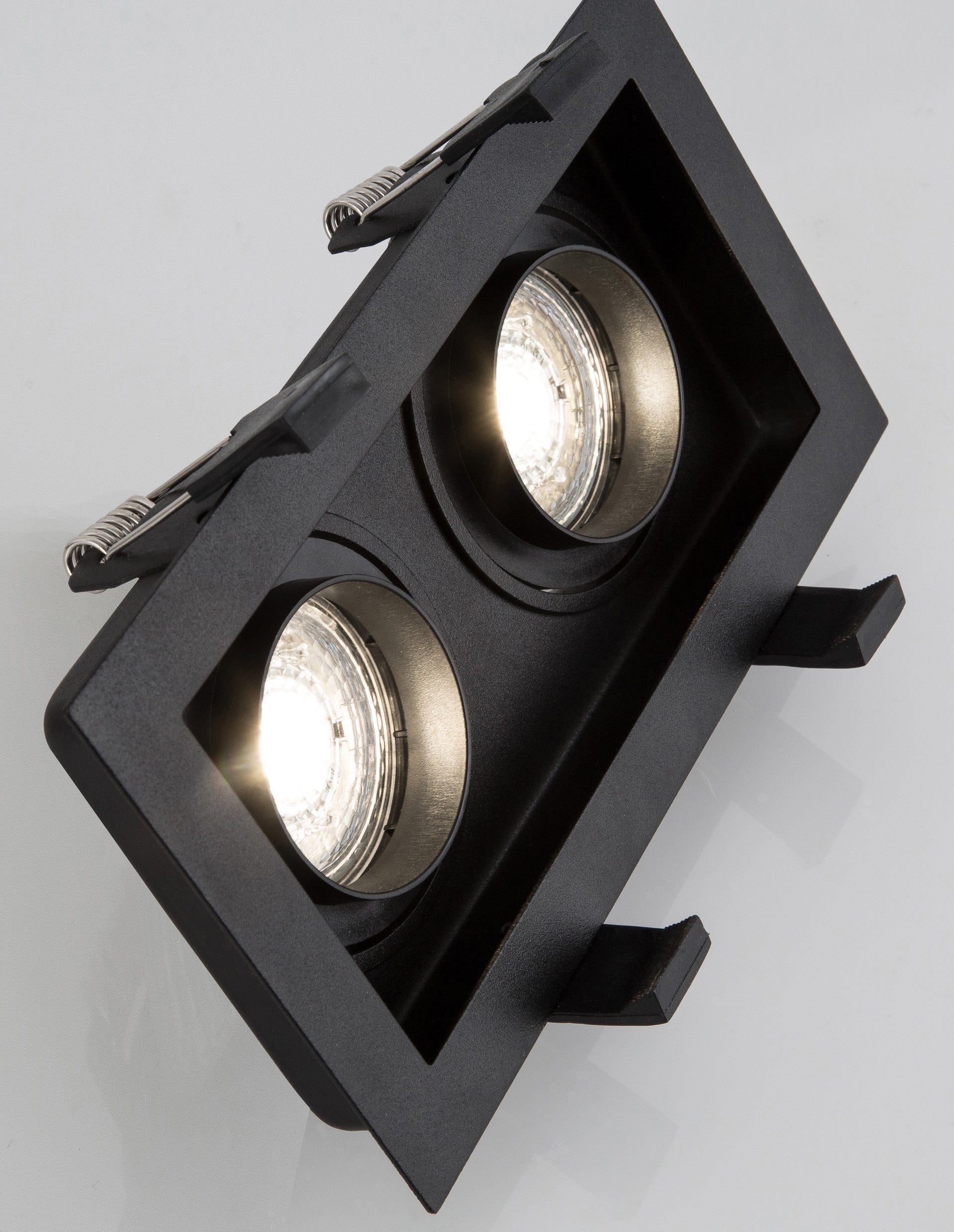Техническо осветление CEDI GU10 2x50W Черен алуминий L18.3 W10 H3.8см