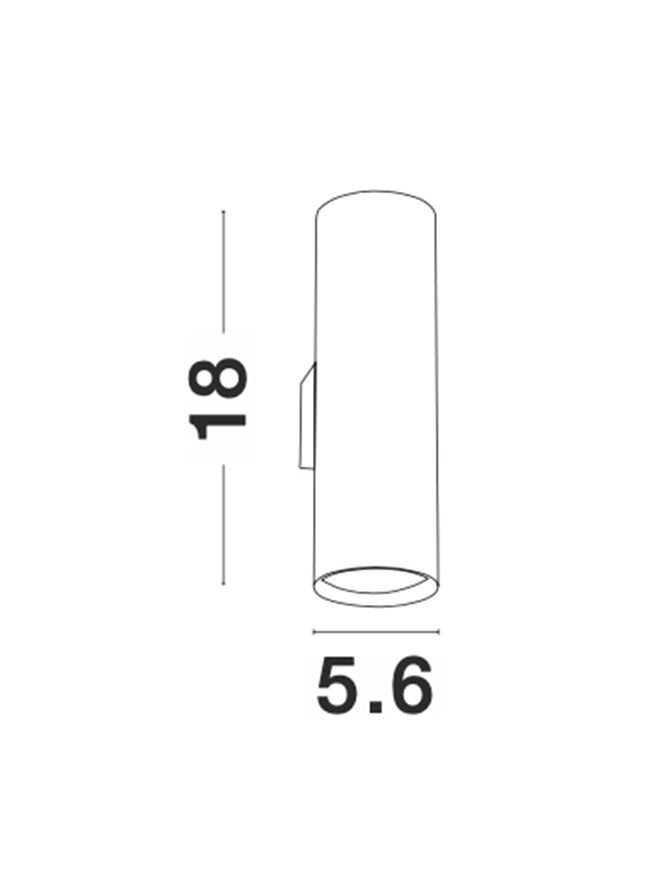 Висящо осветително тяло (пендел) NOSA 2x10W GU10 Пясъчно черен алуминий