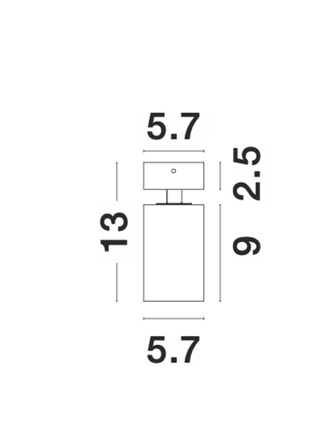 Висящо осветително тяло (пендел) INUS 1x10W GU10 Черен и сатен златист алуминий