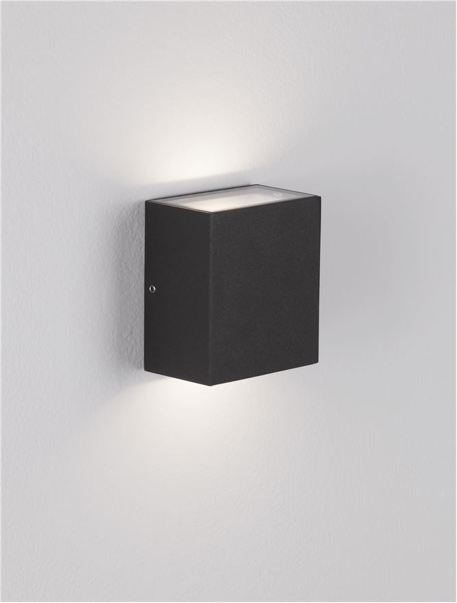 Външен аплик ZARO 10W LED Тъмен антрацит леят алуминий и прозрачно стъкло IP65 3000K