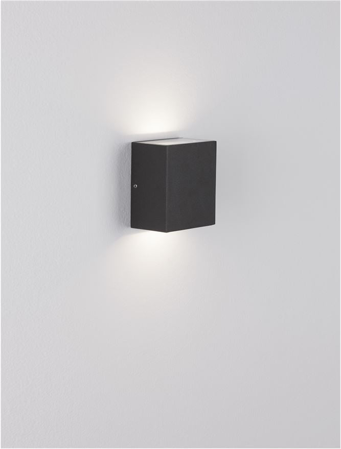 Външен аплик ZARO 10W LED Тъмен антрацит леят алуминий и прозрачно стъкло IP65 3000K