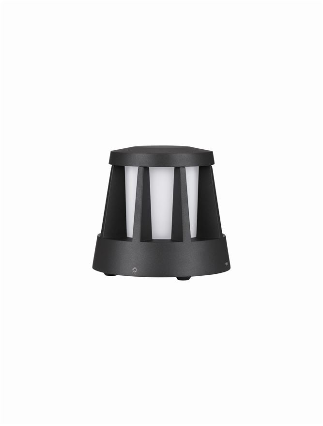 Външен аплик STARK LED 8W Тъмен антрацит алуминий и матиран акрил ⌀16 H14.6см IP65