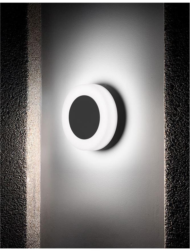 Външен аплик TUNE LED 9W Пясъчно черен алуминий