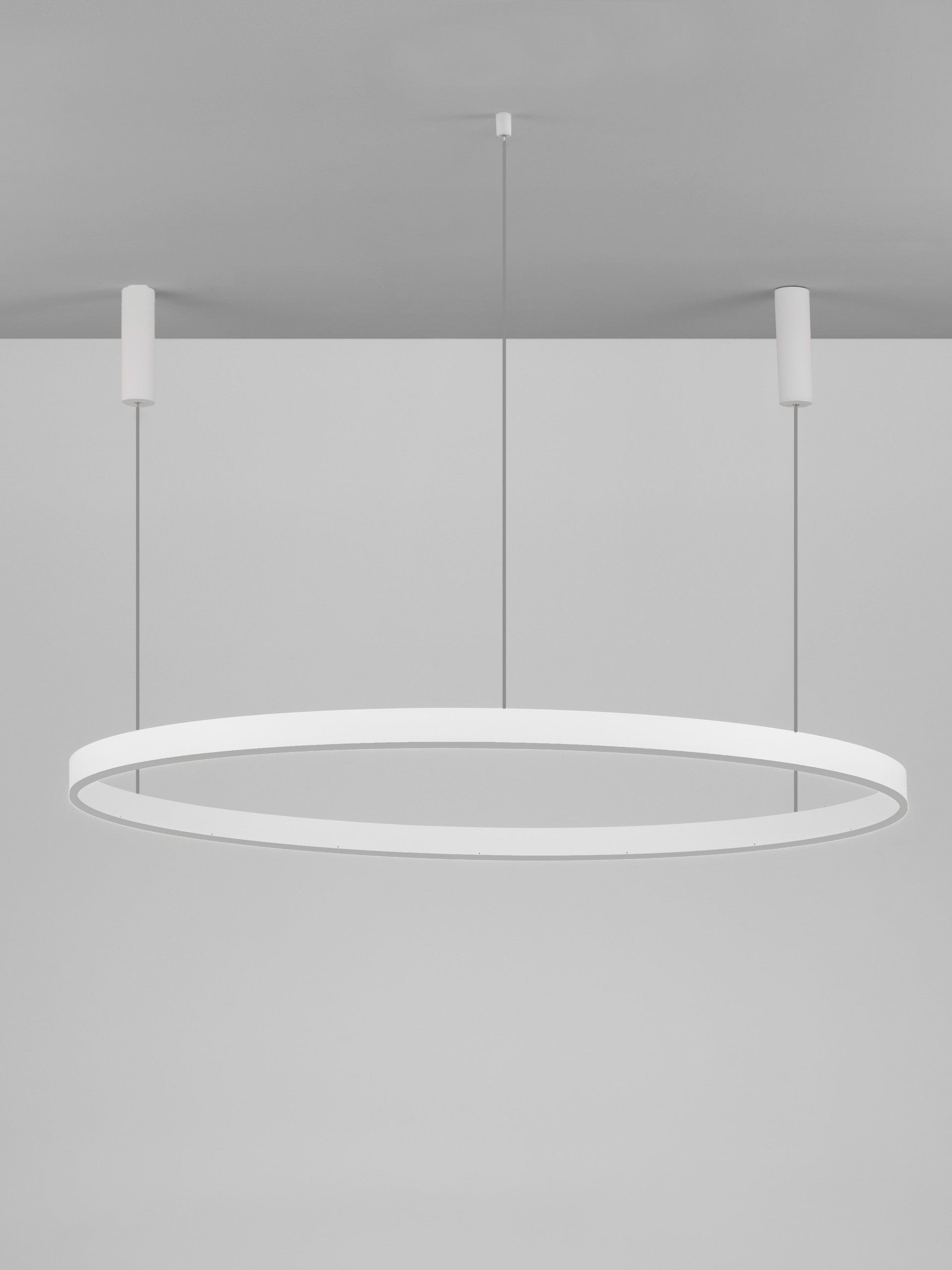 Висящо осветително тяло (пендел) MOTIF 80W LED 3000K Триак димируем Пясъчно бял алуминий акрил Регулируема височина