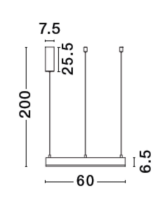 Висящо осветително тяло (пендел) MOTIF 40W LED 2700-6000K Златист месинг алуминий акрил Регулируема височина