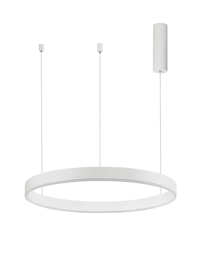 Висящо осветително тяло (пендел) MOTIF 40W LED 2700-6000K Пясъчно бял алуминий акрил Регулируема височина