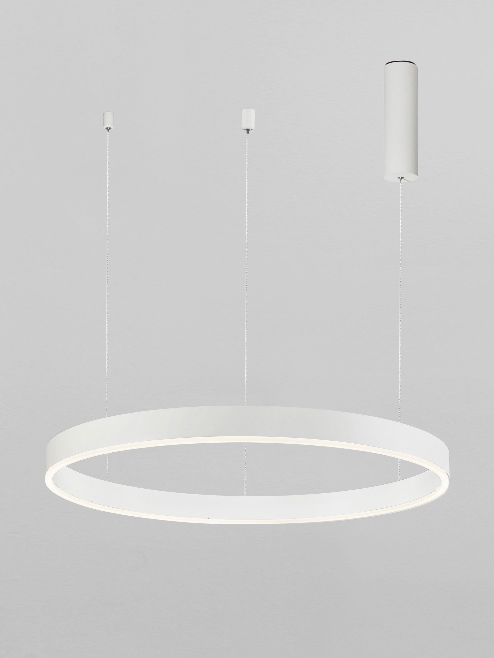 Висящо осветително тяло (пендел) MOTIF 40W LED 2700-6000K Пясъчно бял алуминий акрил Регулируема височина