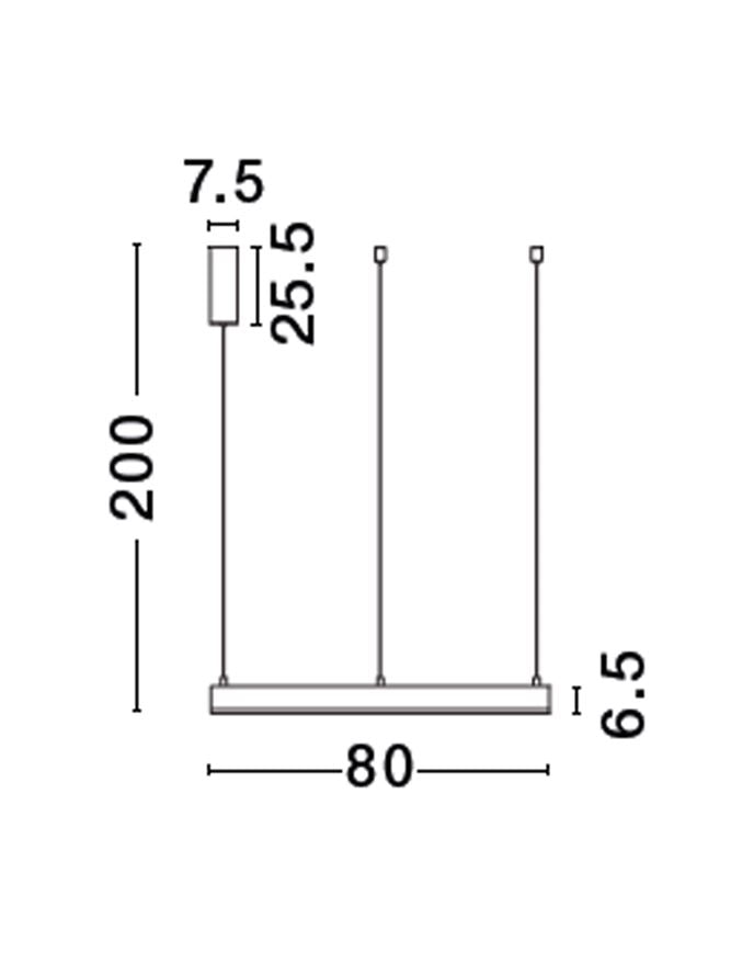 Висящо осветително тяло (пендел) MOTIF 50W LED 2700-6000K Пясъчно бял алуминий акрил