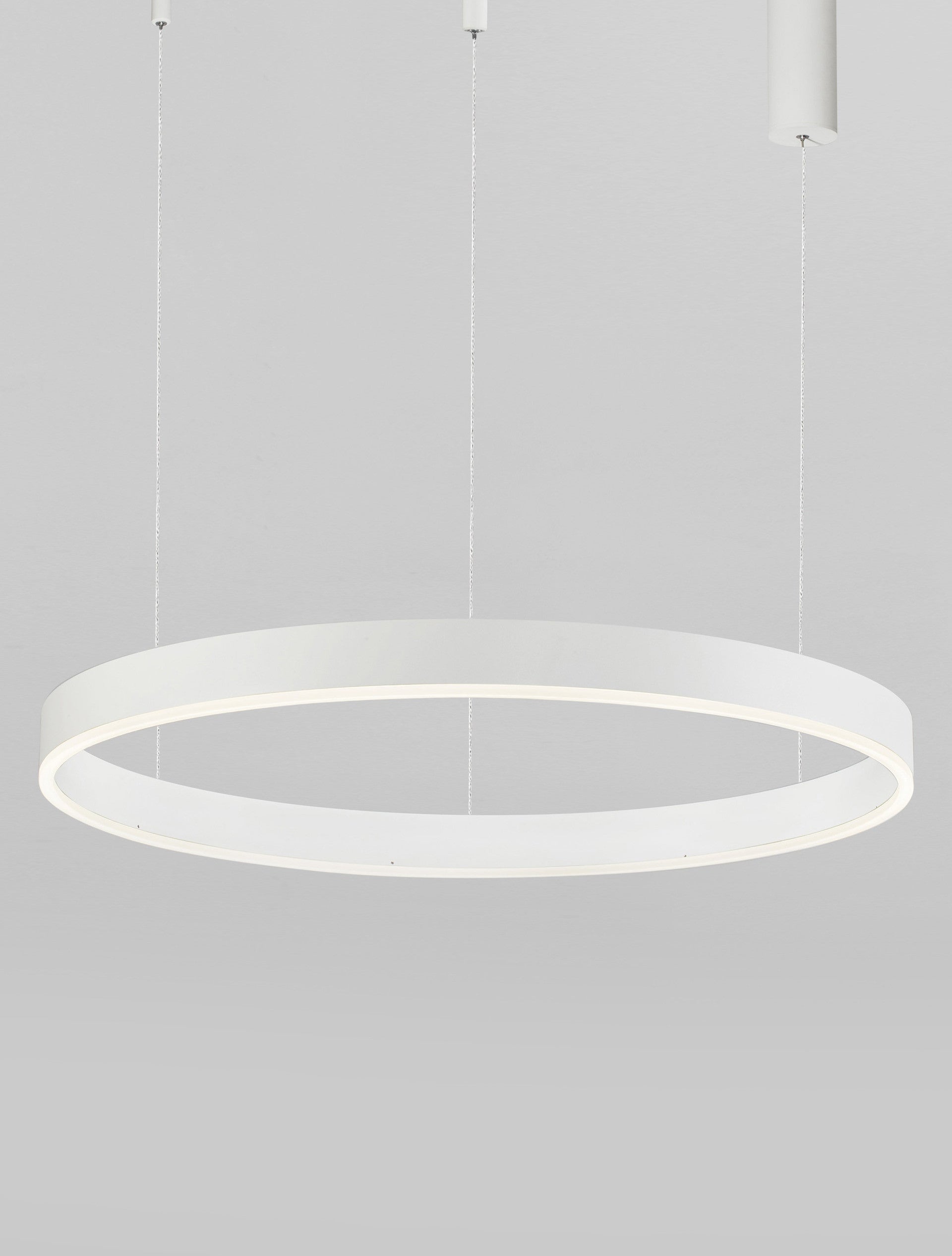 Висящо осветително тяло (пендел) MOTIF 60W LED 2700-6000K Пясъчно бял алуминий акрил Регулируема височина