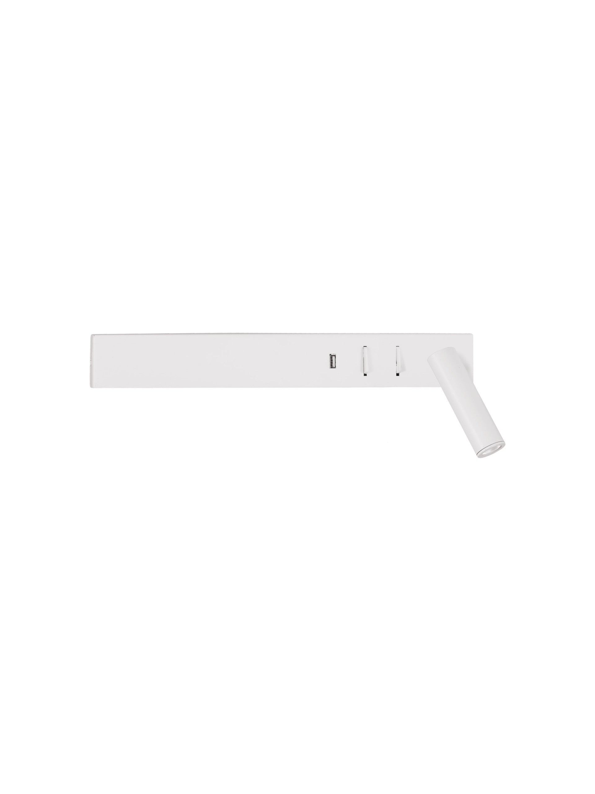 Висящо осветително тяло (пендел) VIDA 5W Пясъчно бял метал с USB и регулируем