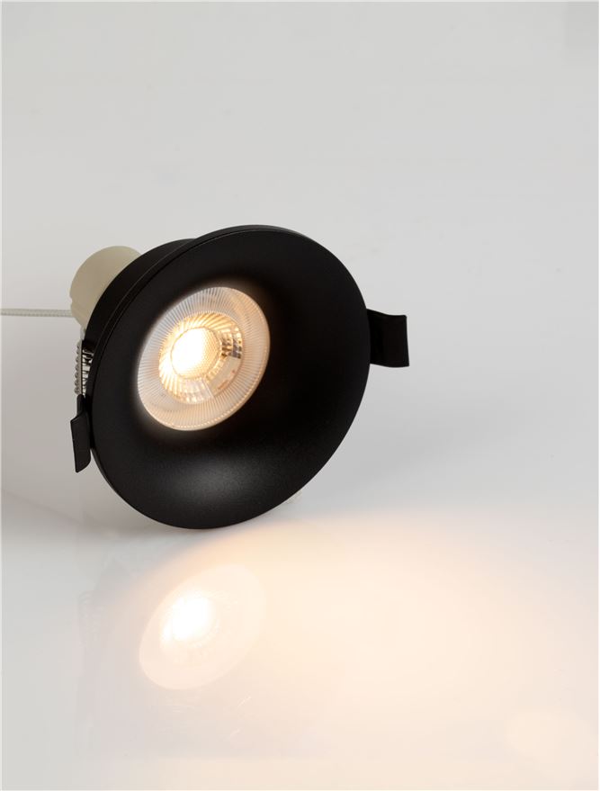 LED спот CRIB 50W Черен алуминий GU10 вграден