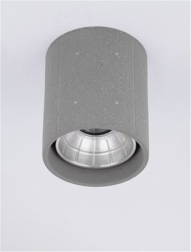 Външен аплик RITZ 10W 3000K Сив пясъчен бетон IP65 ⬠10.2 H12см