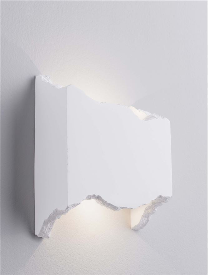 Висящо осветително тяло (пендел) ALAS 6W LED Бял гипс L15 W6 H18.5см