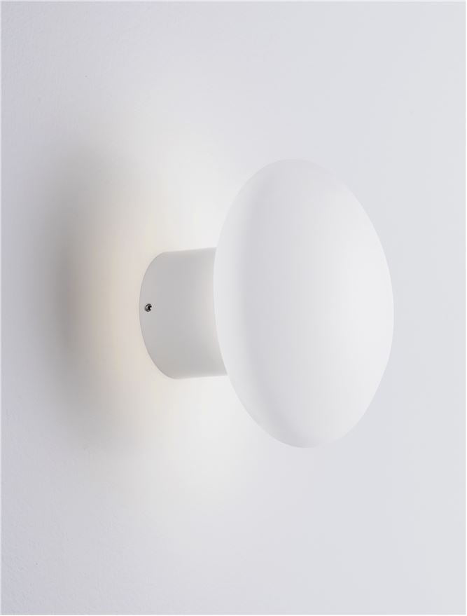 Висящо осветително тяло (пендел) ONUT 10W LED Бял гипс ⌀12 W9.5см