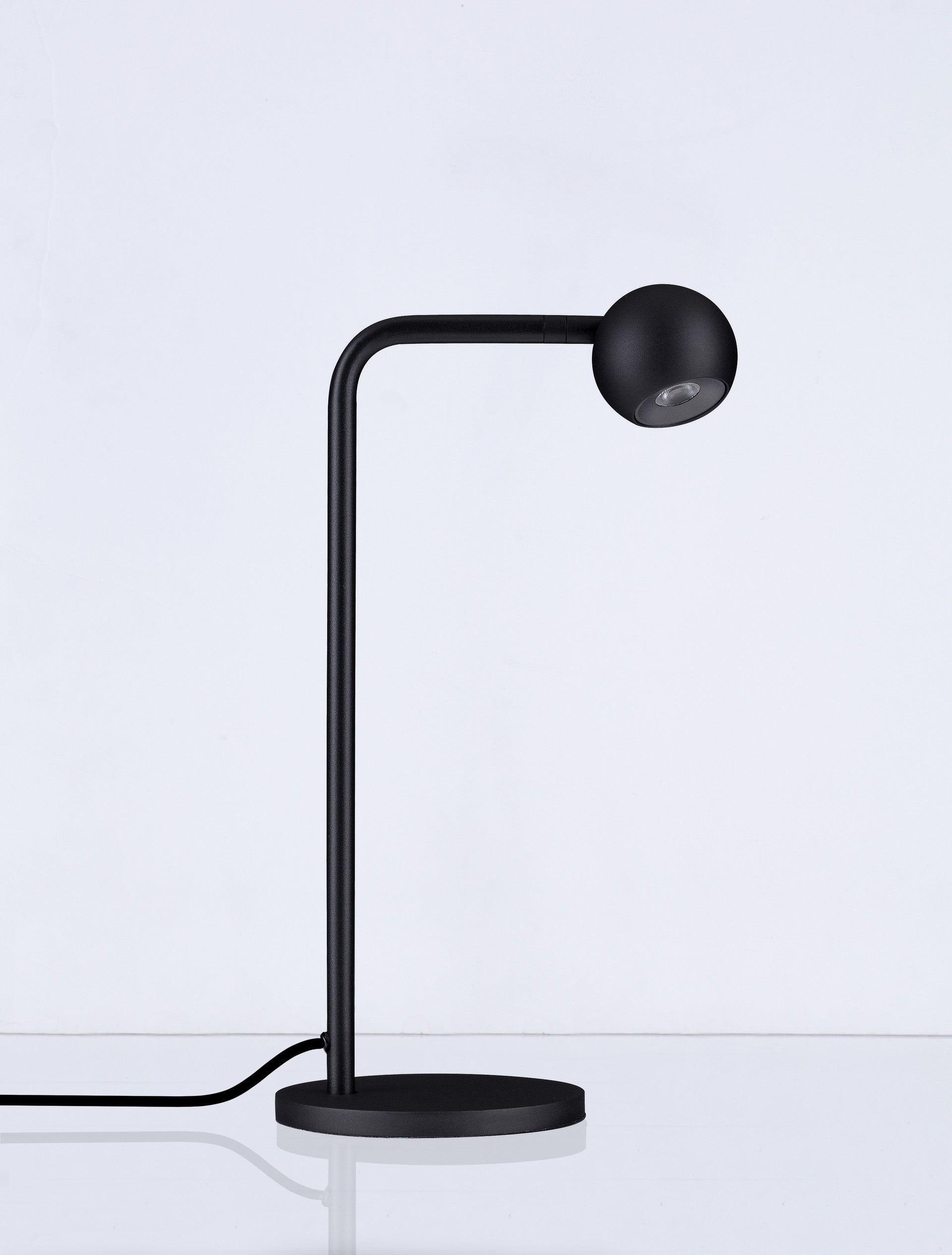 Висящо осветително тяло (пендел) SFERA LED 6W Пясъчно черен алуминий и стомана ⌀14 H36см