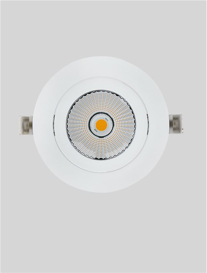 Техническо осветление GLIM 25W LED Алуминий Бял IP20 D14 H6.5см