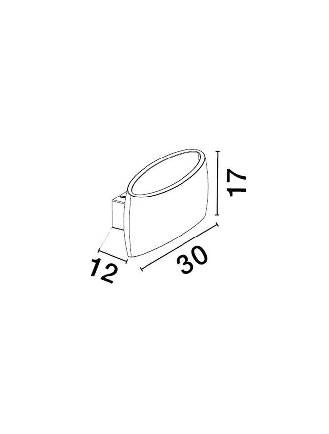 Висящо осветително тяло (пендел) PEZZO E27 12W Бял гипс