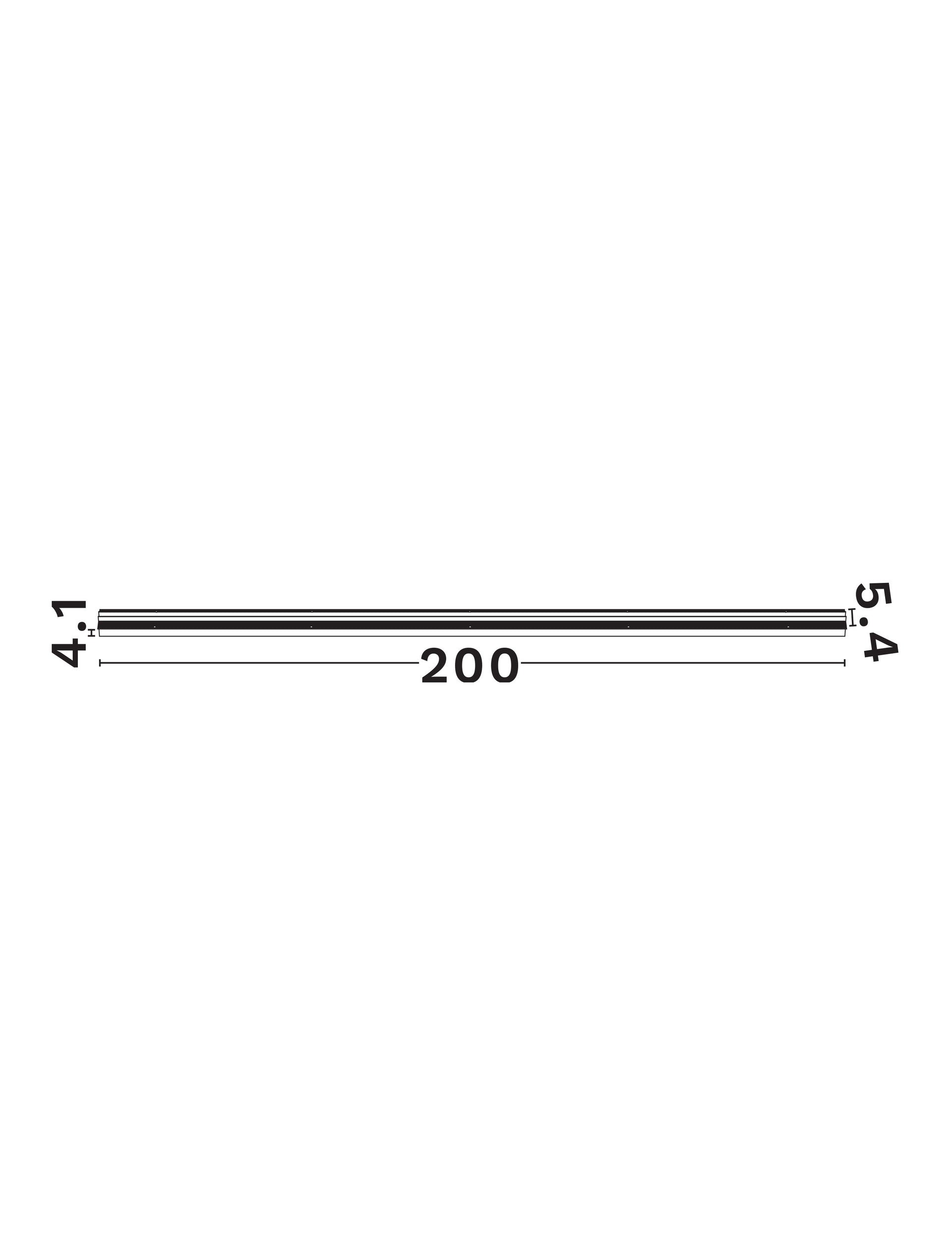 Магнитна система 48V ULTRA SLIM Пясъчно черен алуминий L200 W5.4 H4.1см