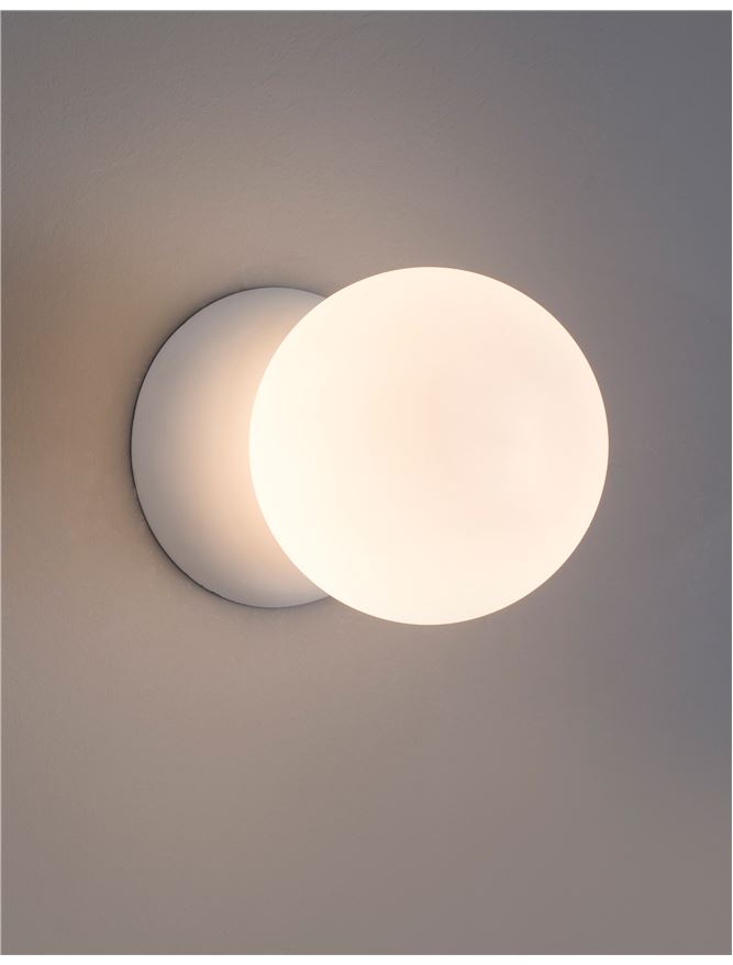 Висящо осветително тяло (пендел) ZERO LED G9 5W Бял гипс и опалово стъкло