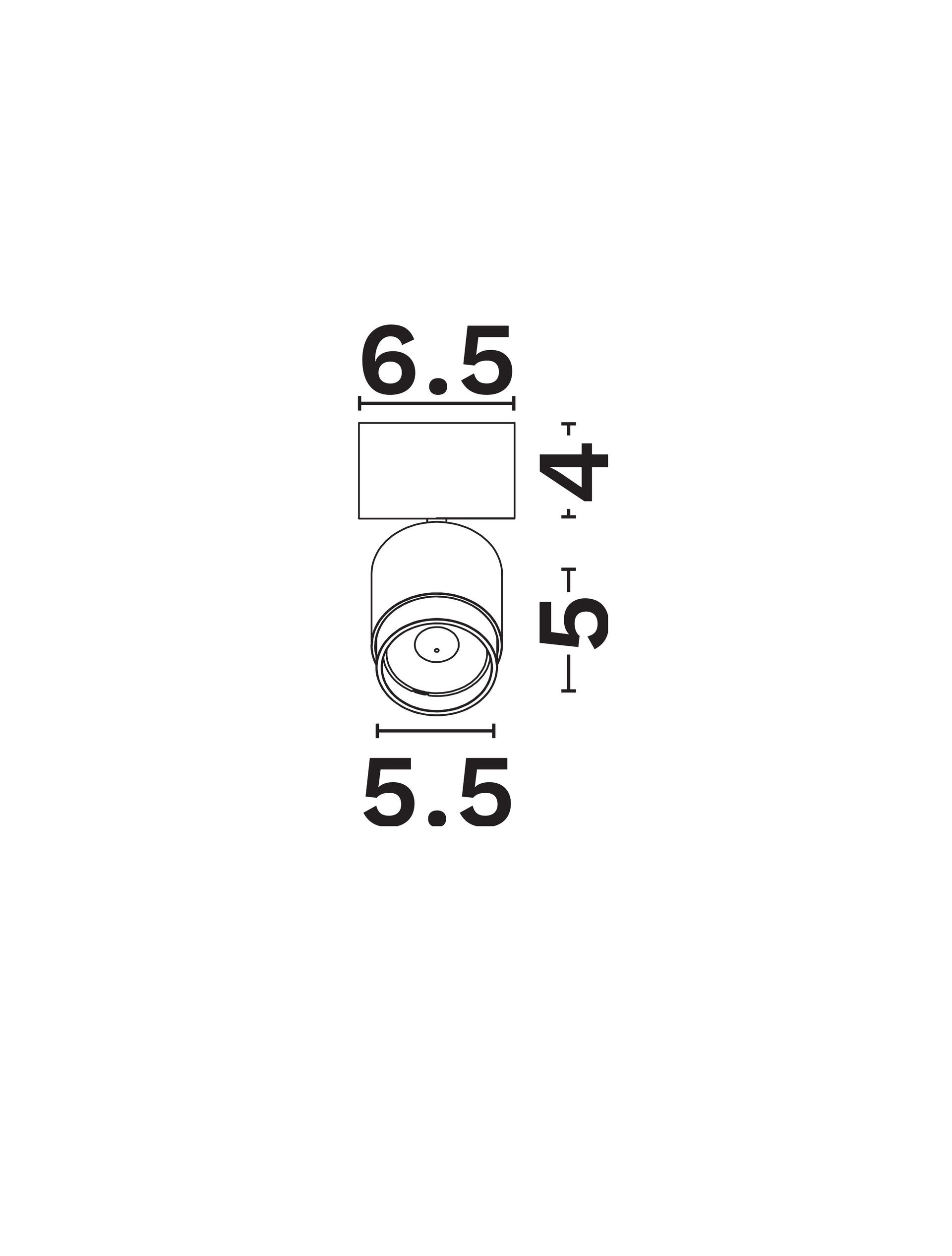 LED спот SPECTRE 5W Матово черен алуминий