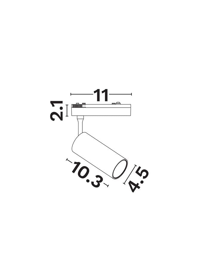 Техническо осветление SHALLOW LED модул 12W CRI90 3000K Матово бял алуминий
