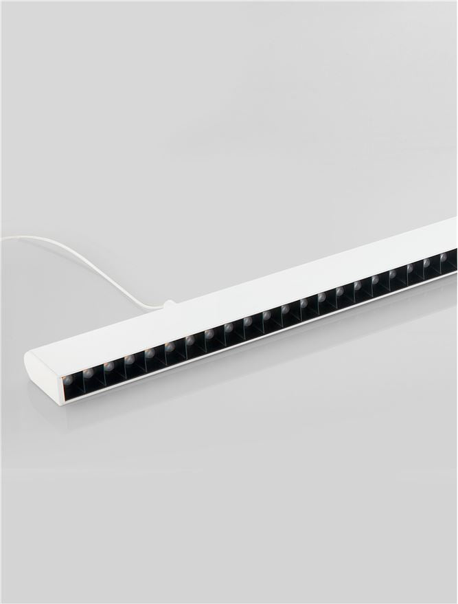 Техническо осветление SHALLOW LED модул 24W CRI90 3000K Матово бял алуминий L106 H120см