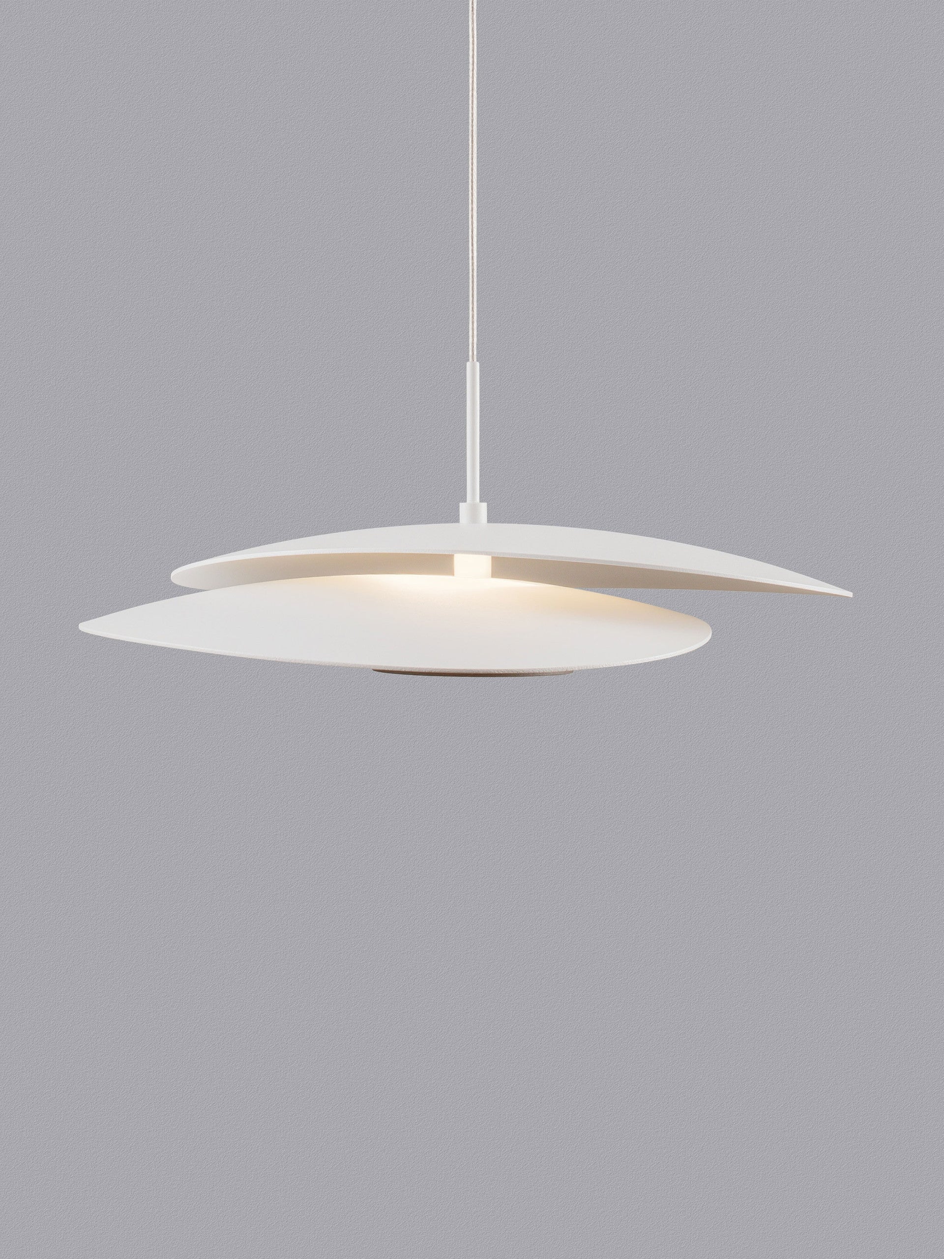 Висящо осветително тяло (пендел) OLEA LED 16W 3000K Пясъчно бял алуминий ⌀35 W32 H190см