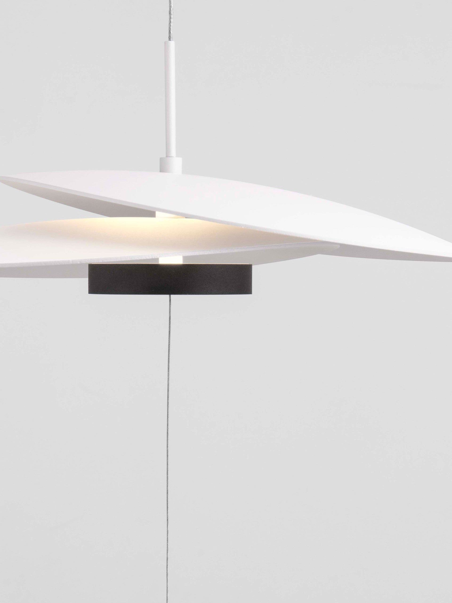 Висящо осветително тяло (пендел) OLEA LED 16W 3000K Пясъчно бял алуминий ⌀35 W32 H390см