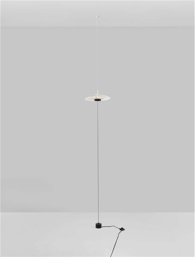 Висящо осветително тяло (пендел) OLEA LED 16W 3000K Пясъчно бял алуминий ⌀35 W32 H340см