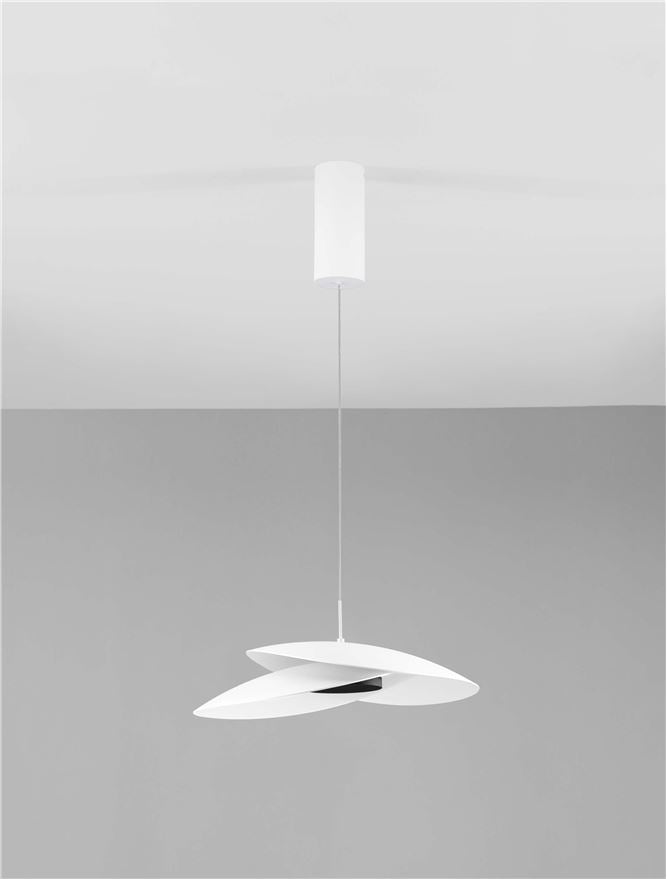Висящо осветително тяло (пендел) OLEA LED 22W 3000K Пясъчно бял алуминий ⌀48 H180см