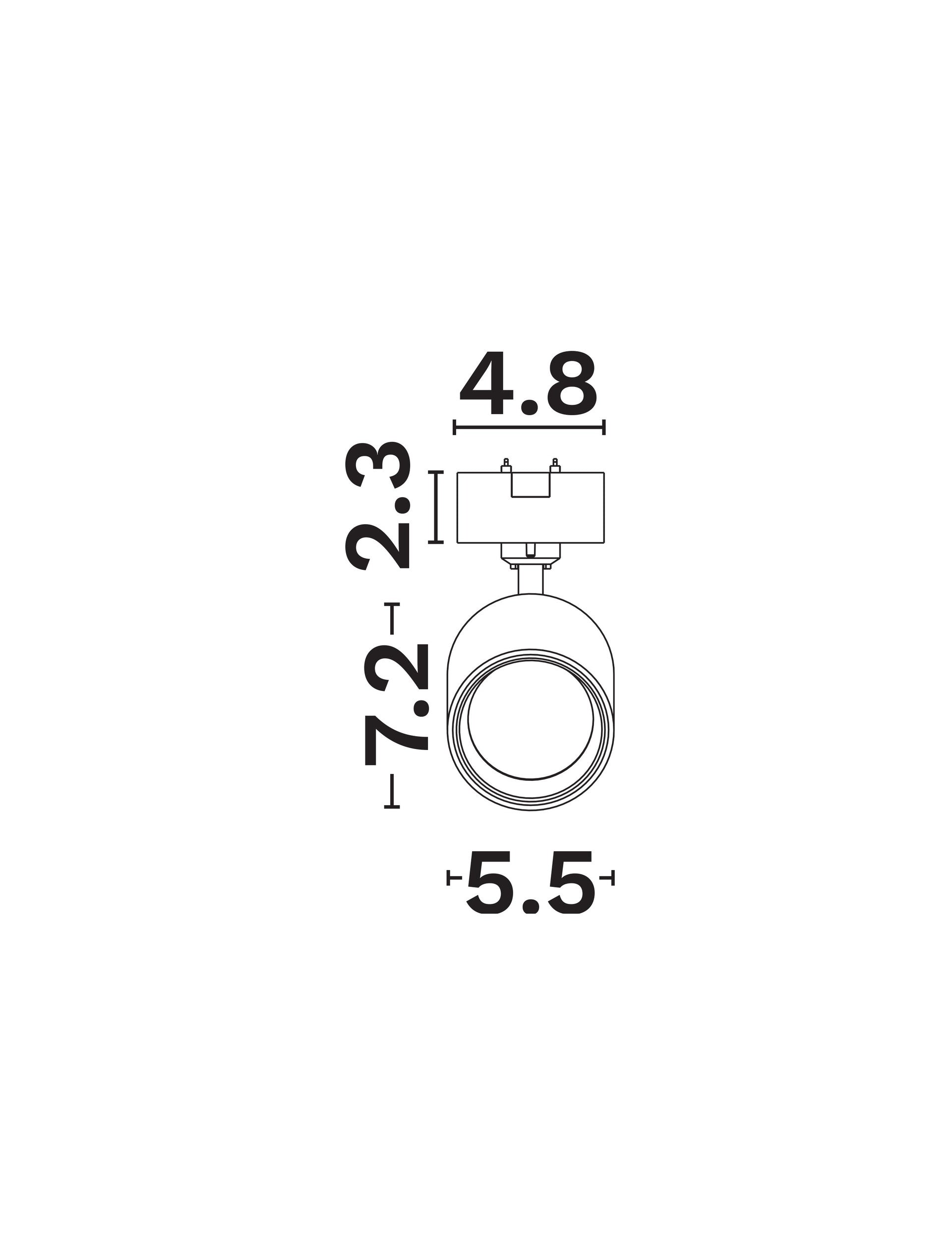 Техническо осветление SHALLOW LED модул 10W CRI90 3000K Матово черен алуминий